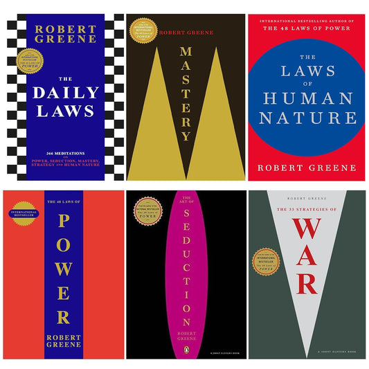 Robert Greene 6 Books Collection Set (Mastery, The Laws of Human Nature, The Daily Laws & 3 More) Paperback  ISBN: 9780453812474 - Edu Lover